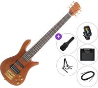 SX SWB1/6 SET 2 Natural 6-string Bassguitar