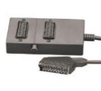 SX02S Switched SCART adaptor, 2-way, nickel plated - blister
