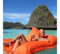 SXBCyan Floating Bean Bag For Pool,Outdoor Indoor Comfortable Large Bean Bag Chair Big, Pool Side Swimming Floating Bean Lazy Sofa Sac Cover Only,Reusable Bean Bag For Swimming (Color : A)