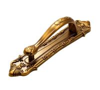 SXBHDM Black Barn Door Handle - Antique European Surface Mount Pull for Sliding Door, Double, Bedroom，Wood, Closet & Wardrobe(Brass,24cm)