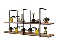 SXBHDM Ceiling Mounted Shelves Kitchen Bar Garage Storage Rack Wood Floating Wall Shelves Photo Suspension Flower Stand Hanging Plant Stand Display Home Decor, Easy to Install (Size : 110x30x80cm)
