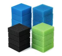 SXCCNW Aquarium Filter Sponge Compatible with Juwel Bioflow M Pack of 16 | sponges fine sponges coarse nitrate activated carbon sponges sponge filter aquarium accessories for jewel filter media m