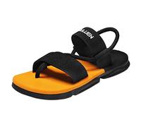 SXcggal Leather Sandals Men Lightweight Summer Adjustable Casual Outdoor Open Toe Walking Sandals on Open Outdoor Adjustable Walking Sandal Belay Mens Walking Sandal,Yellow,40