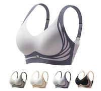 SXcggal Lushfitting Powerful Push-Up Seamless Bra Comfortable Super Gather Bra Wireless Push-Up Full Coverage Wmstylist Anti Sagging Lifting Bras for Older Women Sagging Breasts No Underwire