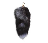 SXcggal Therian Tail Long Plush Furry Fox Backpack Keyring Backpack Tail Keychain Handbag Pendant Charm Keyring Accessories Gift Realistic Fluffy Tail Keychain,A,20cm