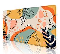 Sxckang Colorful Floral Boho Desk Mat, Abstract Large Mouse Pad, Cute Desk Mat, Big Mouse Mat, Extended Mouse Pad XL, Extra Large Desk Pad- 35.4 x 15.7 Inch