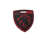 SXDZHK Car Letters Logo Emblem for Peugeot 107, Grill Badge Front Emblem Lettering Tailgate Boot Lid Emblem Badge Styling Sticker Decals Tuning Accessories,Black-C-4