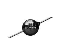 SXDZHK Car Letters Logo Emblem for Volvo XC60 2023, Car Front Grill Badge Front Radiator Grille Emblem Badge Styling Sticker Decals Tuning Accessories,Black-No Cameras