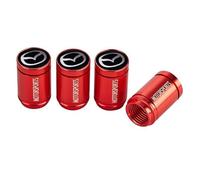 SXDZHK Car Tire Valve Stem Caps for Mazda 6 2018-2023, Wheel Valve Dust Caps Tyre Valve Caps Aluminum Tire Valve Cap Alloy Corrosion Resistant Replacement Accessories,Red