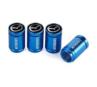 SXDZHK Car Tire Valve Stem Caps for Mazda 6 2018-2023, Wheel Valve Dust Caps Tyre Valve Caps Aluminum Tire Valve Cap Alloy Corrosion Resistant Replacement Accessories,Blue
