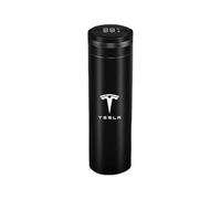 SXDZHK Car Travel Mug for Tesla Model 3, Leakproof Tumbler Stainless Steel Thermal Vacuum Flask with Leakproof Lid Coffee Cup Reusable Insulated Cups Accessories,Black