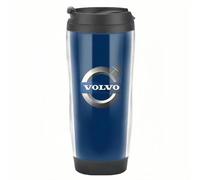 SXDZHK Car Travel Mug for Volvo S60 2018-2023, Leakproof Tumbler Stainless Steel Thermal Vacuum Flask with Leakproof Lid Coffee Cup Reusable Insulated Cups Accessories,A-Blue
