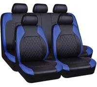 SXEHPAO AMAIR Leather Car Seat Covers for Volkswagen VW ID.4 / ID.4 CROZZ/ID.5 Coupe SUV 2021 2022 2023,9 Pcs Set Full Surround Breathable Automotive Seat Cushion,A/9pcs Set Blue