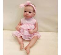 Sxett 19inch Newborn Girl Baby Dolls In Vinyls For Parent Child Interaction 19inch Child Friendly Realistic Girl Newborns Baby Dolls Clothes For Newborns