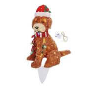 Sxett Dog Festive Outdoor Garden Puppy Floor Lights LED Animal Lamp Warm Light For Indoor Decor