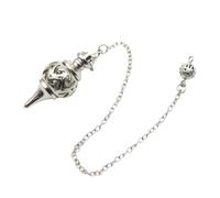 Sxett Elegant Coppers Pendulums for Chakras Alignment and Spiritual Healing Practices Body Healing Supplies Meditation Tool, cloth/feather, No Gemstone