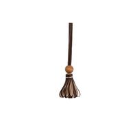Sxett Elegant PU Leather Pendant Colorful Long Tassels Charm for Bags and Accessories Stylish Keychain for Women and Students
