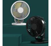 Sxett Portable Hanging Fan Adjustable 6.5'' 3 Gears Countertop Fan Adjustable Ceiling Fan 4400mAh For Outdoors Camping Desk Fan