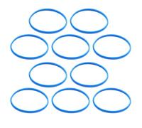 Sxett Rubberized Microphones Band Rings Blue For BETA58A/87A Microphones Grille Rings Rubber Grille