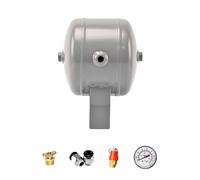 SXEVZOO 1L 2L 3L 5L 7L 8L 10L Carbon Stee Small Air Compressor Storage Tank, Portable Horizontal Air Tank with Pressure Gauges & Safety Valve(3L/0.8Gal(B))