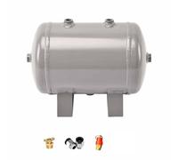 SXEVZOO 1L 2L 3L 5L 7L 8L 10L Carbon Stee Small Air Compressor Storage Tank, Portable Horizontal Air Tank with Pressure Gauges & Safety Valve(4L/1.1Gal)