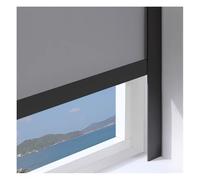 SXEVZOO 2 Pack Light Blocking Strips for Window L Shape, Self-Adhesive Light Blockers Along The Sides of Blackout Blinds, PVC Blackout Shade Side Rails(Black 2pcs,75cm)