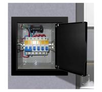 SXEVZOO Black Access Panel Door for Wall or Ceiling, Attic Loft Camper Square Acess Hatch Flush Mount, Push-Lock Metal Inspection Door Service Hatch(30x40cm)