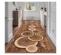 SXEVZOO Hallway Long Runner Rug Abstract 115/105/95/85/75cm Width Non Slip Kitchen Carpet, Washable Runner Rugs for Entryway, Front Door, Bedroom…Floor Mat(A,105x450cm)