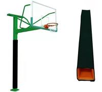 SXEVZOO Heavy Duty Basketball Pole Pads, Fits 8x8cm/12x12cm/18x18cm Square Size Poles, 2.5cm Thick 4ft/5ft/6ft Tall All-Weather Protective Pad(Black 6ft,15x15cm pole)