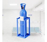 SXEVZOO Oxygen Bottle Rack, Medical Oxygen Bottle Rack, Height 39cm, Clinic/Home Holder for Small Tanks, Oxygen Bottle Stand to Protect The Gas Bottle(L-21cm(8 1/4"))