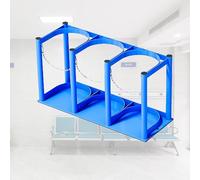 SXEVZOO Oxygen Bottle Rack, Medical Oxygen Bottle Rack, Height 39cm, Clinic/Home Holder for Small Tanks, Oxygen Bottle Stand to Protect The Gas Bottle(L-57cm(22 1/2"))