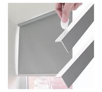 SXEVZOO PVC Blackout Side Strips for Window Shades and Blinds, Self Adhesive L Shape Light Blockers Tracks, Bedroom Blocking Rails(Gray 2pcs,60cm)