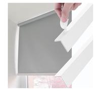 SXEVZOO PVC Blackout Side Strips for Window Shades and Blinds, Self Adhesive L Shape Light Blockers Tracks, Bedroom Blocking Rails(White 2pcs,105cm)