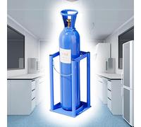 SXEVZOO Small Oxygen Cylinder Rack Medical Much Gas Tank Storage Holders Steel Multi-Functional Laboratory Propane and Nitrogen Tank Storage Stand - Height 39cm(L-21cm(8 1/4"))