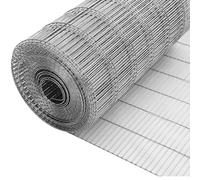SXEVZOO Wire Mesh Roll Aviary Fence, 1x10cm Mesh Hole Galvanized Wire Metal Mesh, Garden Rabbit Fencing, Outdoor Anti-Rust Chicken Wire Fencing(0.6x10m)