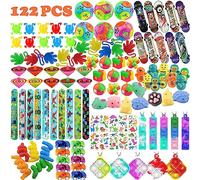 SXFENG 122Pcs Party Bag Fillers Unisex Party Favours for Kids Assortment Toys for Boys Girls Classroom Prizes Rewards Goodie Loot Bag Fillers Birthday Party Gift Bags (122pcs Mixed)