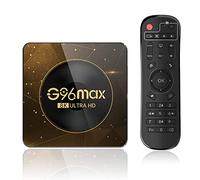 SXGCH Android 13.0 TV Box, G96 MAX Smart Android TV Box with RK3528 Quad-Core 64Bit Cortex-A53 CPU, Support 8K HDR 10+/3D/2.4Ghz 5Ghz Wifi 6 /100M Enternet/Bluetooth 5.0,4GB+64GB