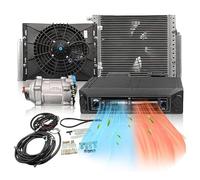 SXHEYUY Under Dash Air Conditioner 12 V with Heating, 12000 BTU Electric Air Conditioning Kit 12 V for under The Dashboard, for Van, Car, RV, Truck,cold and warm,12v