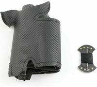 SXHLKJMF DIY Hand-stitched Black Artificial Leather Car Steering Wheel Cover for Nissan Tiida 2004-2010 Sylphy 2006-2011 Versa 2007-2011 Versa Note 2007-2012