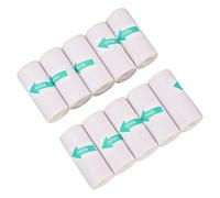 Sxhlseller 10 Rolls Thermal Print Paper 57x25mm PVC Self Adhesive Sticker for Portable Printer Camera, Thermal Labeling Machine Paper Refill for Clear Printing