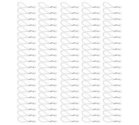 Sxhlseller 100pcs Phone Lanyard Strap with Lobster Clasp and Metal Split Ring, 7cm Nylon Cord for USB Drives, Keychains, Badges, and Small Electronic Accessories (Black)