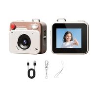 Sxhlseller 1080P Small Digital Camera, 48MP Retro Camera with 1.77 Inches Screen & Filters, Compact Cameras for Kids Boys Girls Students, Auto Loop Recording & Support Up To 256GB (Khaki Brown)