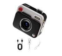 Sxhlseller 1080P Small Digital Camera, 48MP Retro Camera with 1.77 Inches Screen & Filters, Compact Cameras for Kids Boys Girls Students, Auto Loop Recording & Support Up To 256GB (Black)