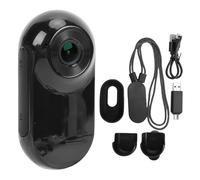 Sxhlseller 1080P Thumb Action Camera 0.96 Inch Screen, Tiny Size Mini Body Camera with 64GB Memory Card, Wearable Cameras with Back Clip, Bike Clip Magnetic, Hanging Rope (Black)