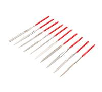 Sxhlseller 10pcs Luthier File Set for Guitar Nut Saddle Fret Repair | Metal Grinding Files with Anti-Skid Handle, Flat, Round, Half Round Shapes for Guitar, Violin, Guzheng
