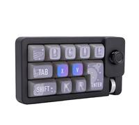 Sxhlseller 12 Key Programmable Macro Pad, Mechanical Gaming Keypad, One Handed Keyboard with RGB Backlight Hot Swap Switches, Wireless 2.4G BT, Shortcut Keyboard for Gaming