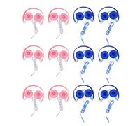 Sxhlseller 12 Pack Kids Headphones Wired for School, Classroom Headphones with 3.5mm Jack, Adjustable On Ear Stereo for Students Children Travel Library Airplane, 4ft Cord