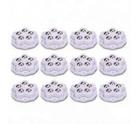 Sxhlseller 12PCS Self Adhesive Caster Wheels with Brake Pads, 360 Degree Rotation Heavy Duty Furniture Casters for Appliances, Bookcase, Nightstand and Planters (White)
