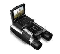Sxhlseller 12x32 Binoculars with Camera, Digital Binoculars with 8X Digital Zoom & 2.4 Inch IPS Screen, 2.5K Video & 48MP Photo Recorder for Bird Watching Travel Concert (128GB)