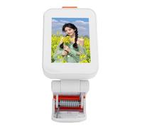 Sxhlseller 2 Inch Selfie Screen with Clamp, Back Camera Real Time Sharing Screen for Photo Vlog Video, WiFi & Bluetooth Mirroring, 850mAh Battery, White